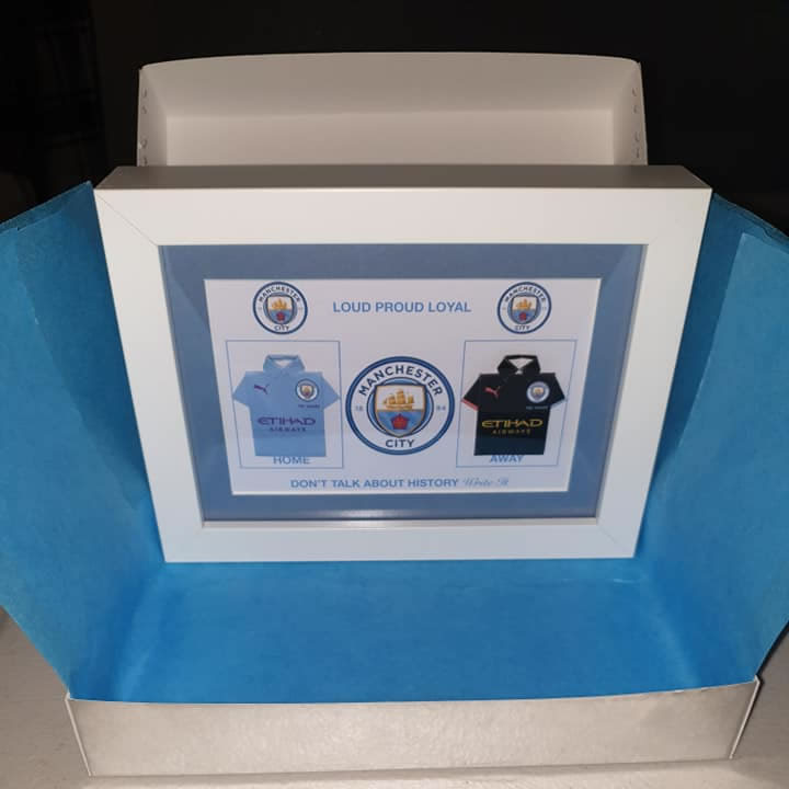 Framed football shirt gift