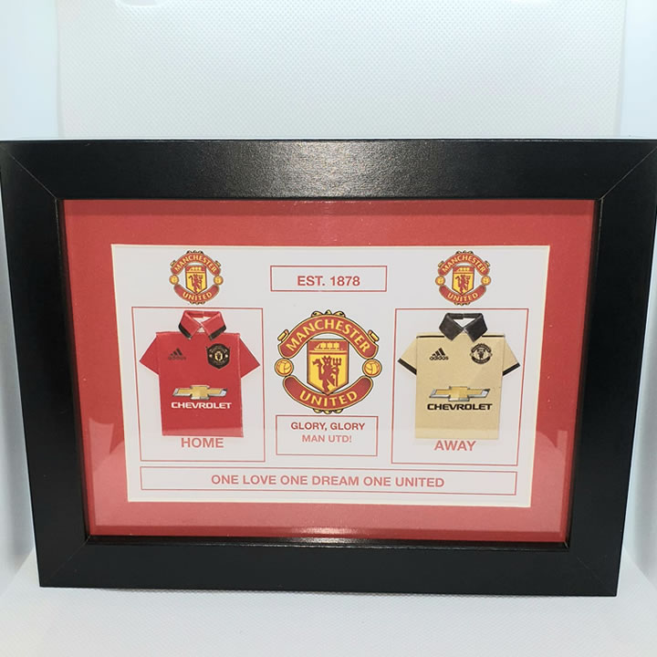 Framed football shirt gift