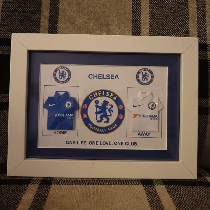 Framed football shirt gift