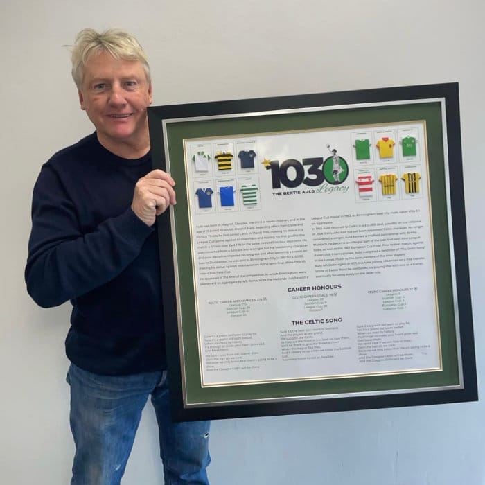 Framed football shirt gift