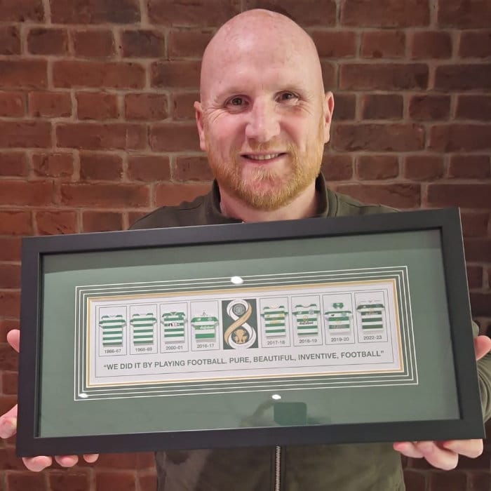 Framed football shirt gift